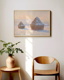 Claude Monet - Heuschober am Morgen, Schneeeffekt (1891)