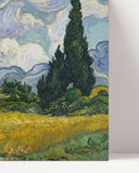 Vincent van Gogh - Weizenfeld mit Zypressen (1889)