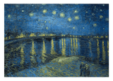 Vincent van Gogh - Sternennacht über die Rhône (1888)