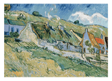 Vincent van Gogh - Strohgedeckte Landhäuser (1890)