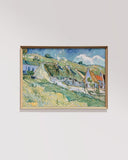 Vincent van Gogh - Strohgedeckte Landhäuser (1890)
