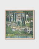 Gustav Klimt - Kirche in Cassone (Landschaft mit Zypressen) (1913)