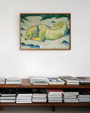 Franz Marc - Liegender Hund im Schnee (191011)