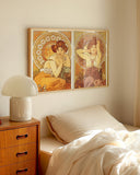 Alfons Mucha - mit zwei Frauen