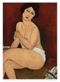 Amedeo Modigliani - Sitzende Nackte auf Divan