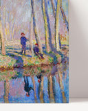 Claude Monet - Pierre Hoschede und Michel Monet am Ufer der Epte