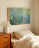 Claude Monet - Seerosen Kunstdruck in Blau- und Grüntönen