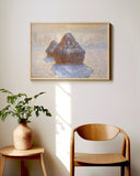 Claude Monet - Heuschober Schneeeffekt