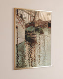 Egon Schiele - Segelschiffe im wellenbewegtem Wasser (Der Hafen von Triest)