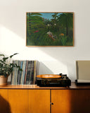 Henri Rousseau - Jaguar attackiert ein Pferd