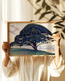 Landschafts-Gemalde Baum in Landschaft Impressionismus