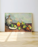 Paul Cézanne - Stillleben, Krug und Früchte