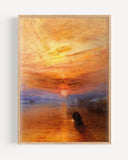 William Turner - The fighting Temeraire tugged to her last Berth to be broken up