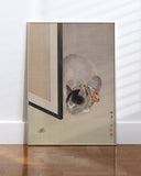 Ōide Tōkō - Katze beobachtet eine Spinne