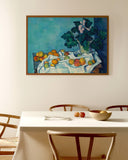 Paul Cézanne - Stillleben mit Äpfeln und einem Topf Primeln