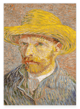 Vincent van Gogh - Selbstbildnis mit Strohhut