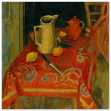 Samuel Halpert - Die rote Tischdecke