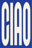 Ciao Poster in Beige