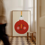 Trendiges Weihnachtskugel Poster