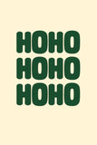 HOHOHO Weihnachts Poster in Grün
