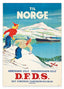 Pierre Fix-Masseau - Art Deco Werbeplakat - Wintersport in Skandinavien