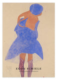 Egon Schiele - Museum-Poster II Stehendes Mädchen, Rückansicht