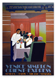 Pierre Fix-Masseau - Art Deco Werbeplakat - Orient-Express