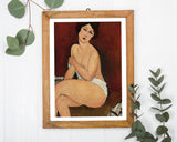 Amedeo Modigliani - Sitzende Nackte auf Divan