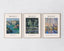 Set aus 3 Postern: "Am Wasser II"