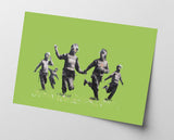 Banksy - Police officers in field Polizei-Offiziere auf grüner Wiese Street Art