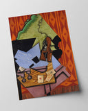 Juan Gris - Violine und Spielkarten auf einer Tabelle