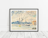 Paul Signac - SAINT-TROPEZ, TARTANES AU PORT