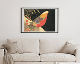 Itō Jakuchū - Vogel auf schwarzem Hintergrund