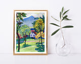 August Macke - Tegernsee Landschaft Anagoria