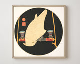 Itō Jakuchū - Papagei auf schwarzem Hintergrund