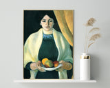 August Macke - Frau des Künstlers mit Äpfeln