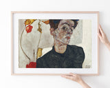 Egon Schiele - Selbstportrait mit Physalis