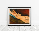 Amedeo Modigliani - Nu Couché au coussin bleu