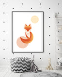 Kindermotiv Fuchs Abstrakt