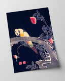 Itō Jakuchū - Vogel auf schwarzem Hintergrund