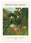 Henri Rousseau - Museum-Poster Pferd von einem Jaguar angefallen
