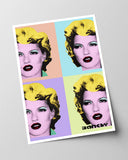 Banksy - Museum-Poster 4 x Kate Moss im Pop-Art Stil von Marilyn Monroe
