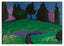Alexej von Jawlensky - Dunkle Bäume über grünem Hang