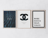 Set aus 3 Postern: "Fashion Victim"