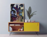 August Macke - Straße mit Kirche in Kandern