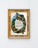 Blumenkranz mit Schmetterlingen