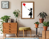 Banksy - Balloon Girl Mädchen mit Luftballon Street Art