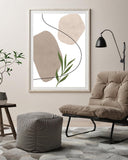 Blätter Vor Abstrakten Formen Iii