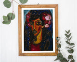 Alexej von Jawlensky - Die blaue Mantilla