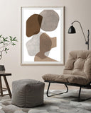 Abstrakte Formen in Naturtönen